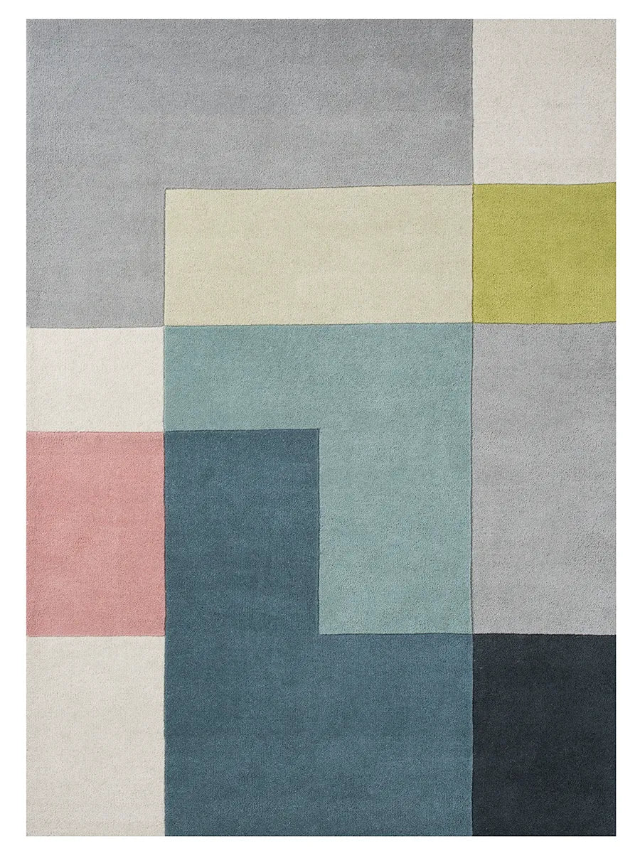 Ometri Tæppe fra Linie Design - Lime / 140 x 200 cm - Jacobsen Plus