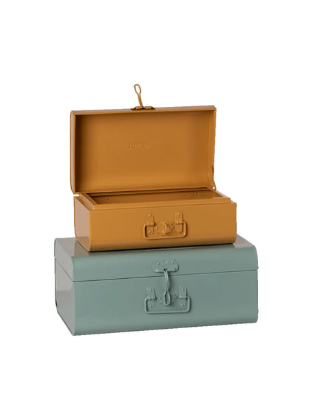 Opbevaringskufferter, blå og okker fra Maileg - 2 - Jacobsen Plus