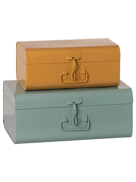 Opbevaringskufferter, blå og okker fra Maileg - 1 - Jacobsen Plus