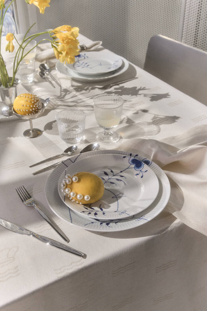 Waves servietter råhvid 45x45 cm 2 stk fra Royal Copenhagen - 2 - Jacobsen Plus