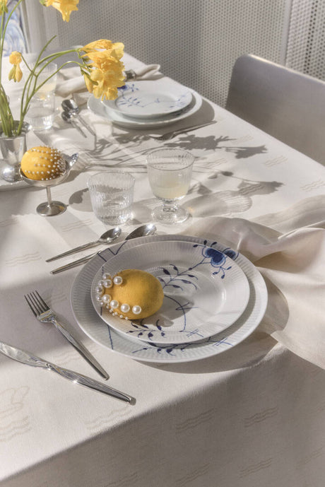 Waves servietter råhvid 45x45 cm 2 stk fra Royal Copenhagen - 2 - Jacobsen Plus