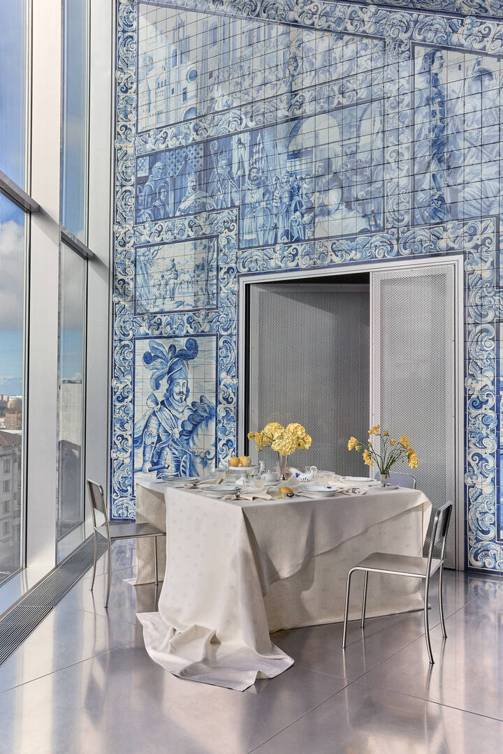 Waves servietter råhvid 45x45 cm 2 stk fra Royal Copenhagen - 3 - Jacobsen Plus