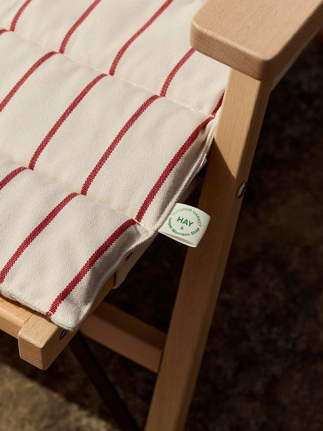 Outdoor Market Sofa Cushion fra Hay - Black with beige stripe - Jacobsen Plus