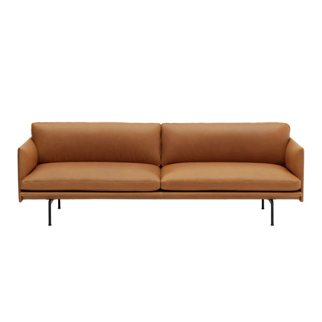 Outline 3 pers. sofa fra Muuto - Cognac Refine leather - Jacobsen Plus