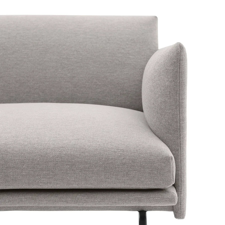 Outline sofa / Chaiselongue fra Muuto - Clay 12 / Chaiselong, venstre - Jacobsen Plus