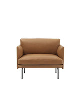 Outline Chair fra Muuto - Cognac Refine leather - Jacobsen Plus