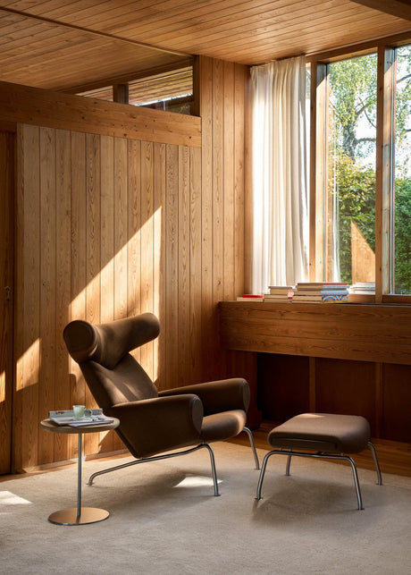 Ox Chair ink. skammel i Vidar 353 med keder i Max 91 læder af Hans J. Wegner - 2 - Jacobsen Plus