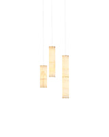 Pars Cluster 3 pendel fra Anour - Brushed Brass / White Onyx - Jacobsen Plus