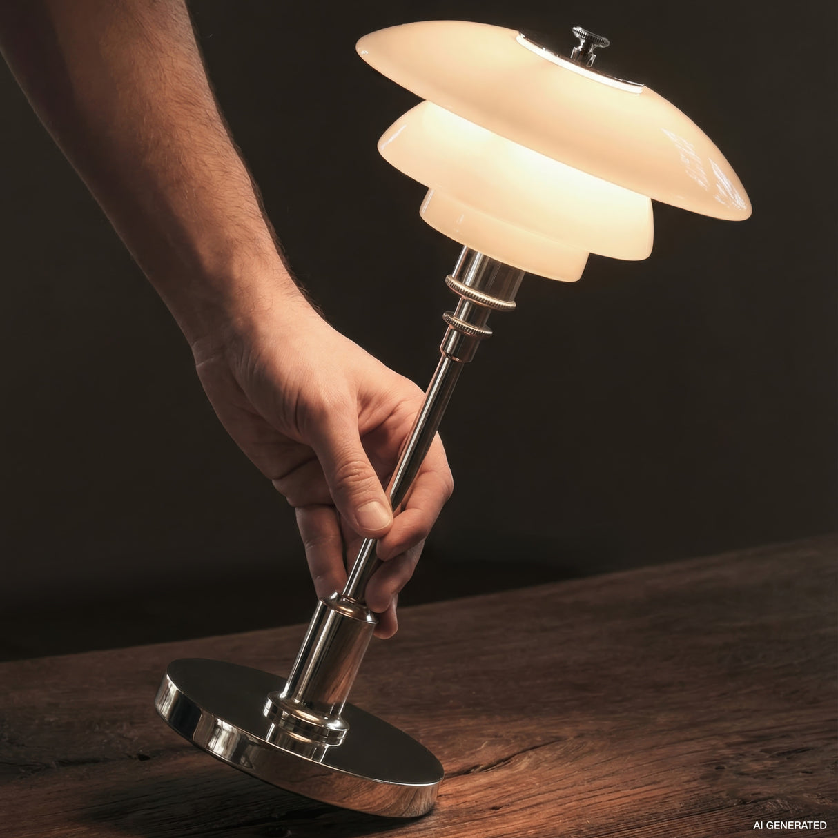 PH 1/1 Portable bordlampe, krom fra Louis Poulsen - 7 - Jacobsen Plus