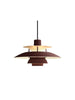 PH 5 Mini Pendant, Monochrome Burgundy af Poul Henningsen