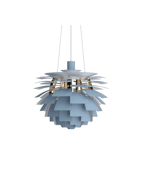 PH Artichoke Dusty Blue/Brass fra Louis Poulsen - Ø 480 mm - Jacobsen Plus