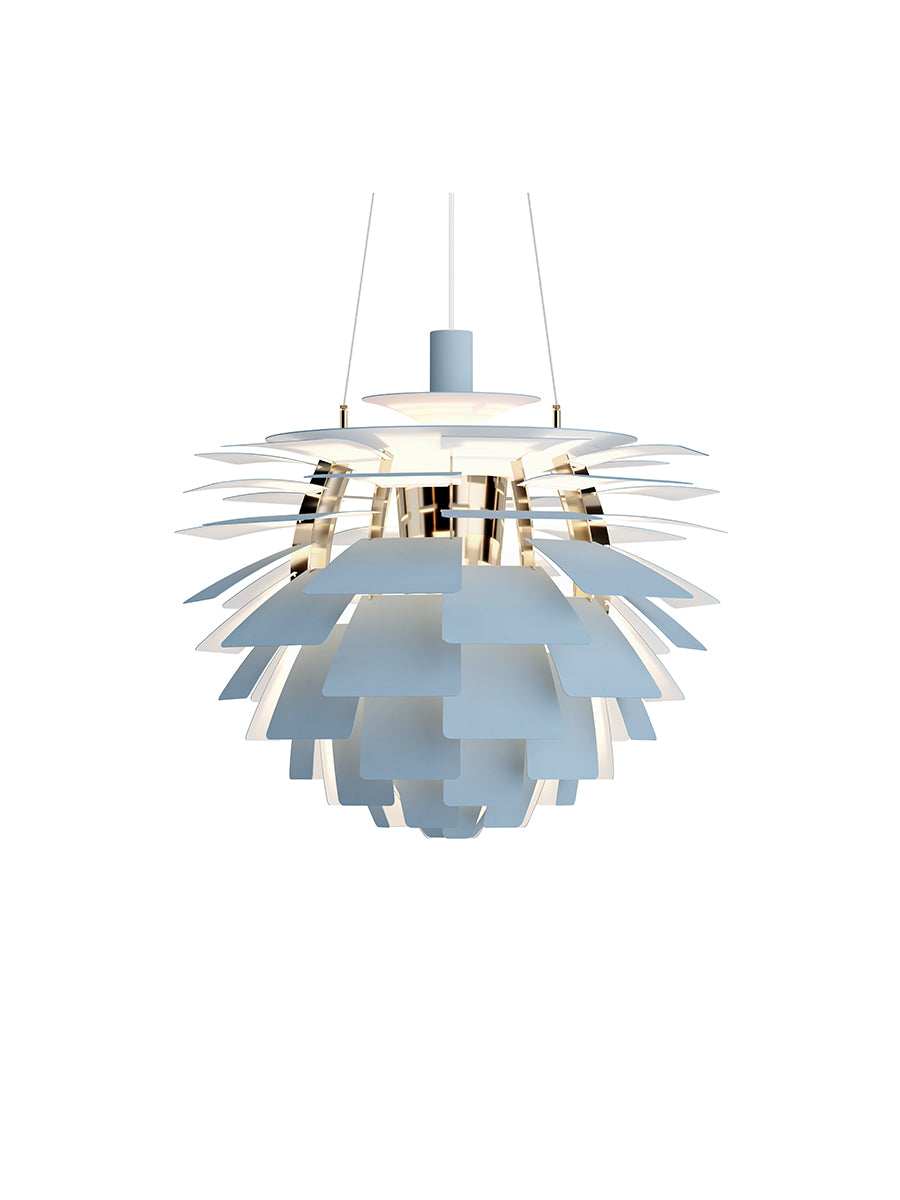 PH Artichoke Dusty Blue/Brass fra Louis Poulsen - Ø 600 mm - Jacobsen Plus