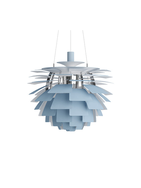 PH Artichoke Dusty Blue/Chrome fra Louis Poulsen - Ø 480 mm - Jacobsen Plus