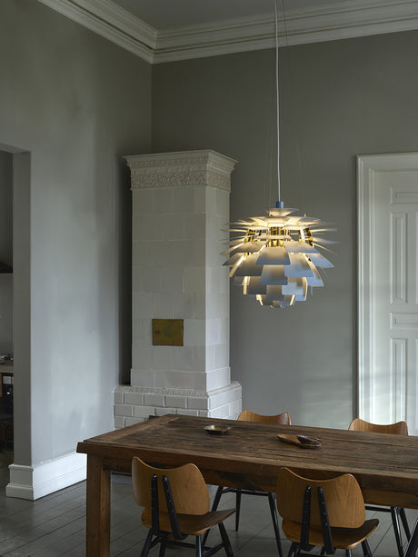 PH Artichoke Dusty Blue/Brass fra Louis Poulsen - Ø 480 mm - Jacobsen Plus