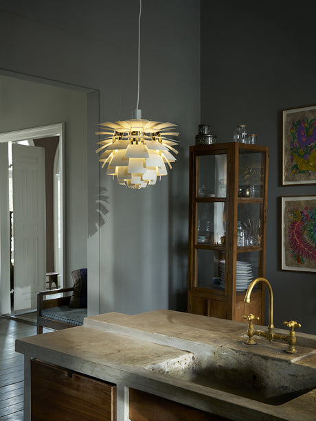 PH Artichoke Dusty Green/Brass fra Louis Poulsen - Ø 480 mm - Jacobsen Plus