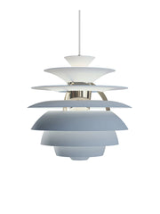 PH Snowball, dusty blue/chrome af Poul Henningsen