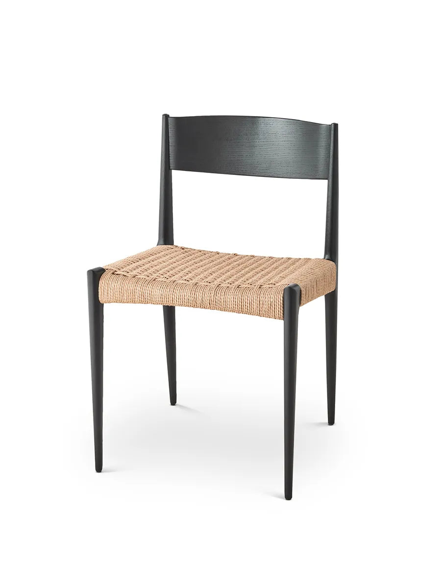 Pia Chair fra DK3 - Sortlakeret eg - Jacobsen Plus