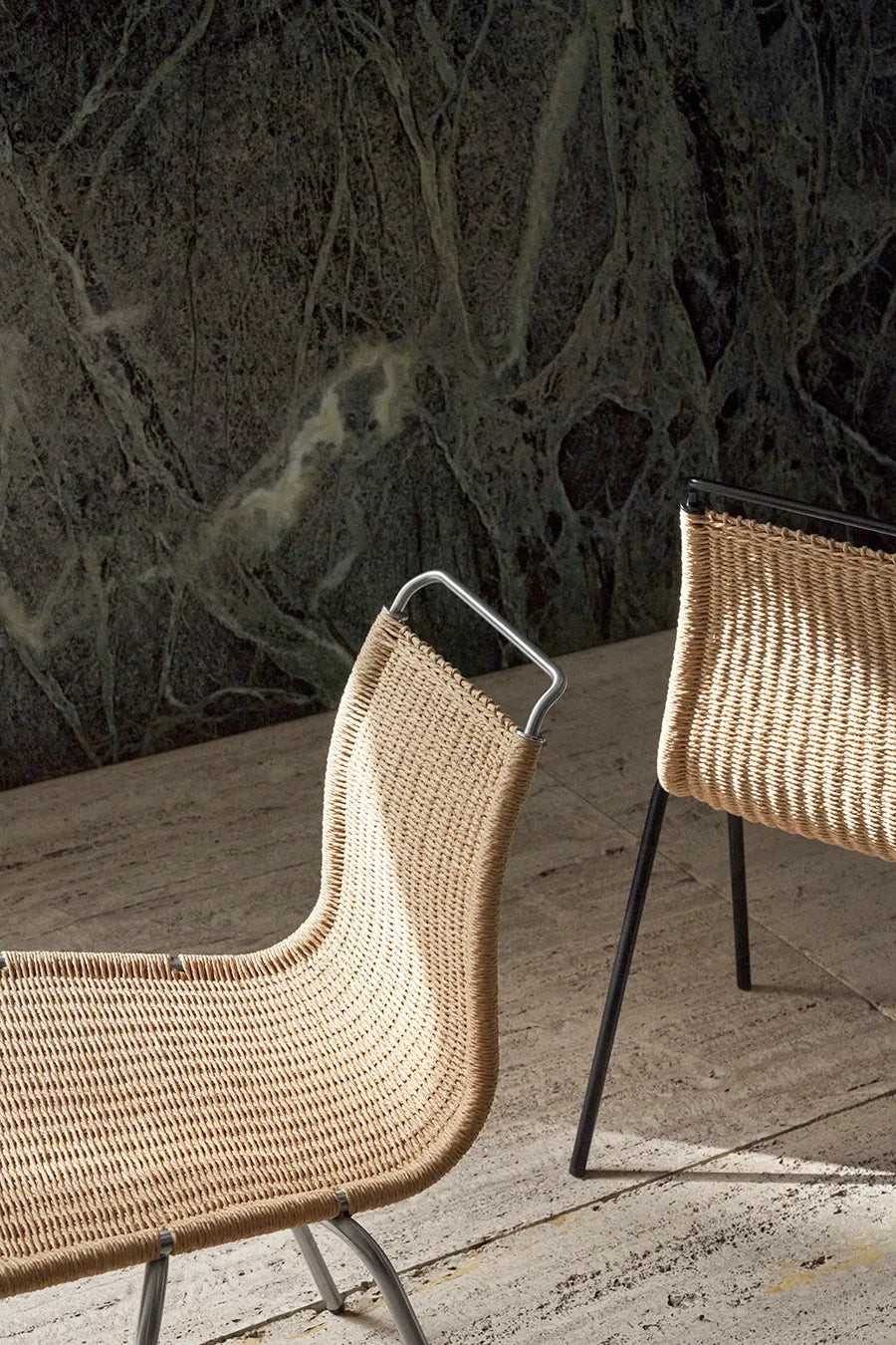 PK1 Stol, sort stel af Poul Kjærholm