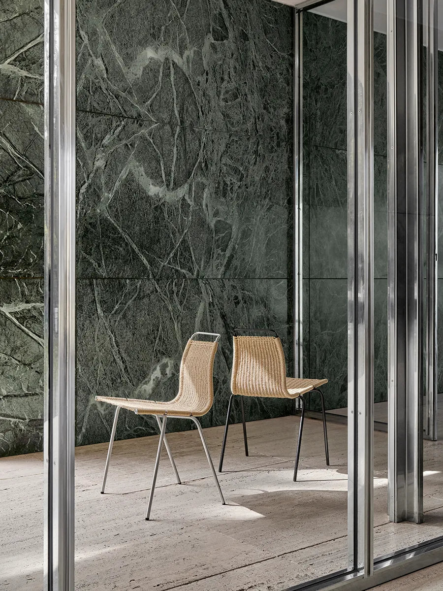 PK1 Stol, stål stel af Poul Kjærholm