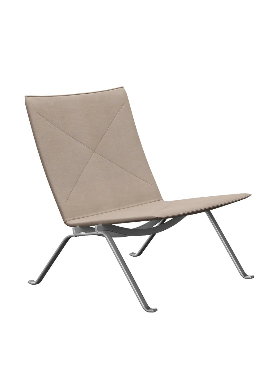 PK22 Loungestol af Poul Kjærholm - Canvas / Natural canvas - Jacobsen Plus