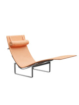 PK24 Loungestol af Poul Kjærholm - Natur læder / Natur - Jacobsen Plus