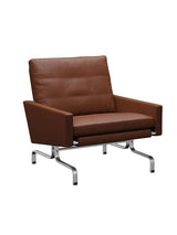 PK31 Loungestol af Poul Kjærholm - Aura læder / Cognac - Jacobsen Plus