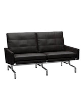PK31/2 2 pers. Sofa af Poul Kjærholm - Aura læder / Sort-brun - Jacobsen Plus