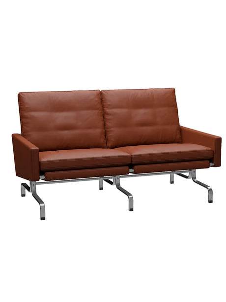 PK31/2 2 pers. Sofa af Poul Kjærholm - Aura læder / Cognac - Jacobsen Plus