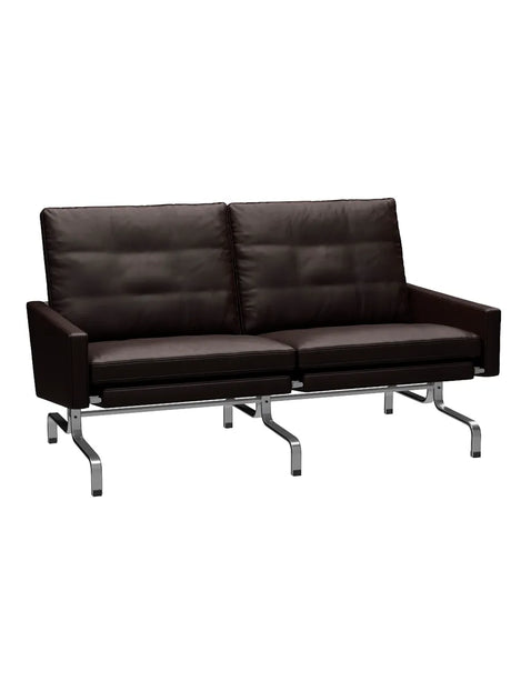 PK31/2 2 pers. Sofa af Poul Kjærholm - Grace læder / Mørk brun - Jacobsen Plus