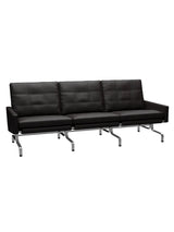 PK31/3 3 pers. Sofa af Poul Kjærholm - Aura læder / Sort-brun - Jacobsen Plus