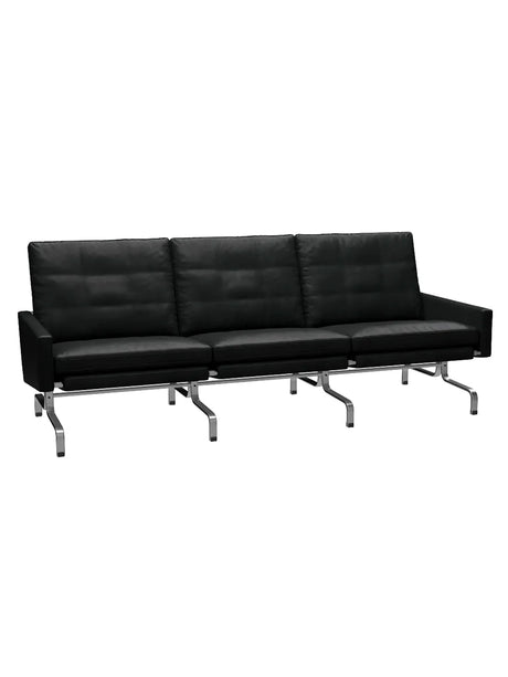PK31/3 3 pers. Sofa af Poul Kjærholm - Grace læder / Sort - Jacobsen Plus