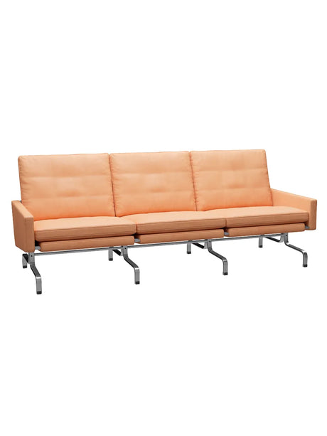 PK31/3 3 pers. Sofa af Poul Kjærholm - Natur læder / Natur - Jacobsen Plus