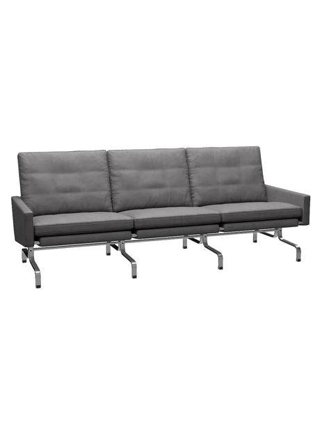 PK31/3 3 pers. Sofa af Poul Kjærholm - Embrace læder / Concrete - Jacobsen Plus