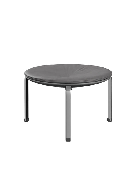 PK33 Taburet af Poul Kjærholm - Embrace læder / Concrete - Jacobsen Plus