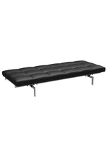 PK80 Daybed af Poul Kjærholm - Aura læder / Sort - Jacobsen Plus
