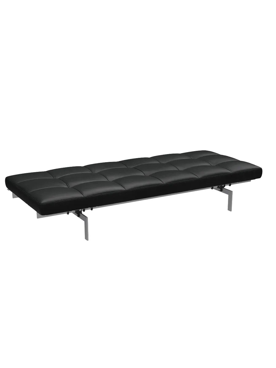 PK80 Daybed af Poul Kjærholm - Grace læder / Sort - Jacobsen Plus