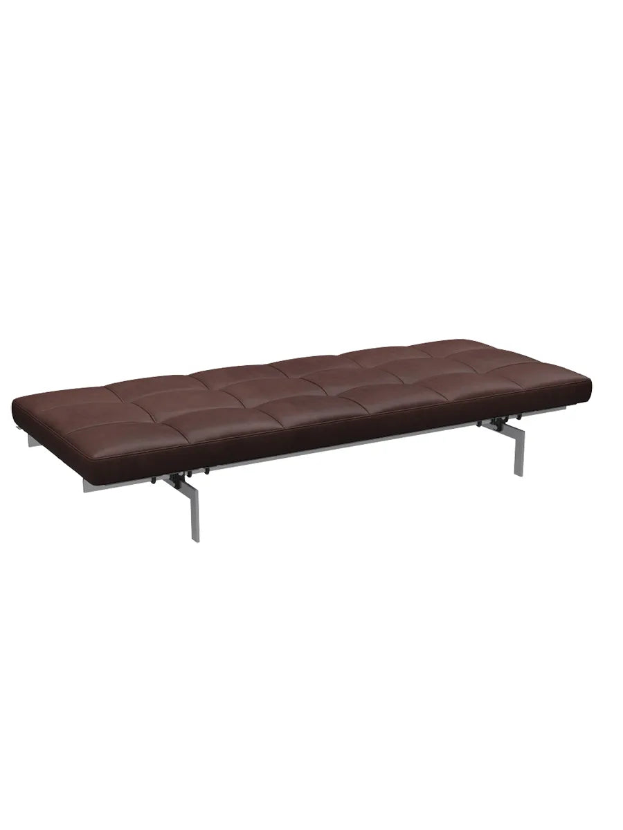 PK80 Daybed af Poul Kjærholm - Embrace læder / Chokolade - Jacobsen Plus