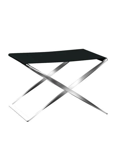 PK91 Foldestol af Poul Kjærholm - Canvas / Sort - Jacobsen Plus