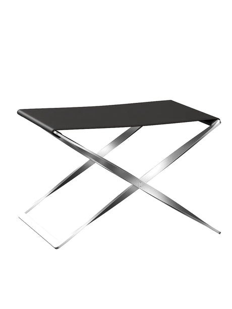 PK91 Foldestol af Poul Kjærholm - Canvas / Sort - Jacobsen Plus