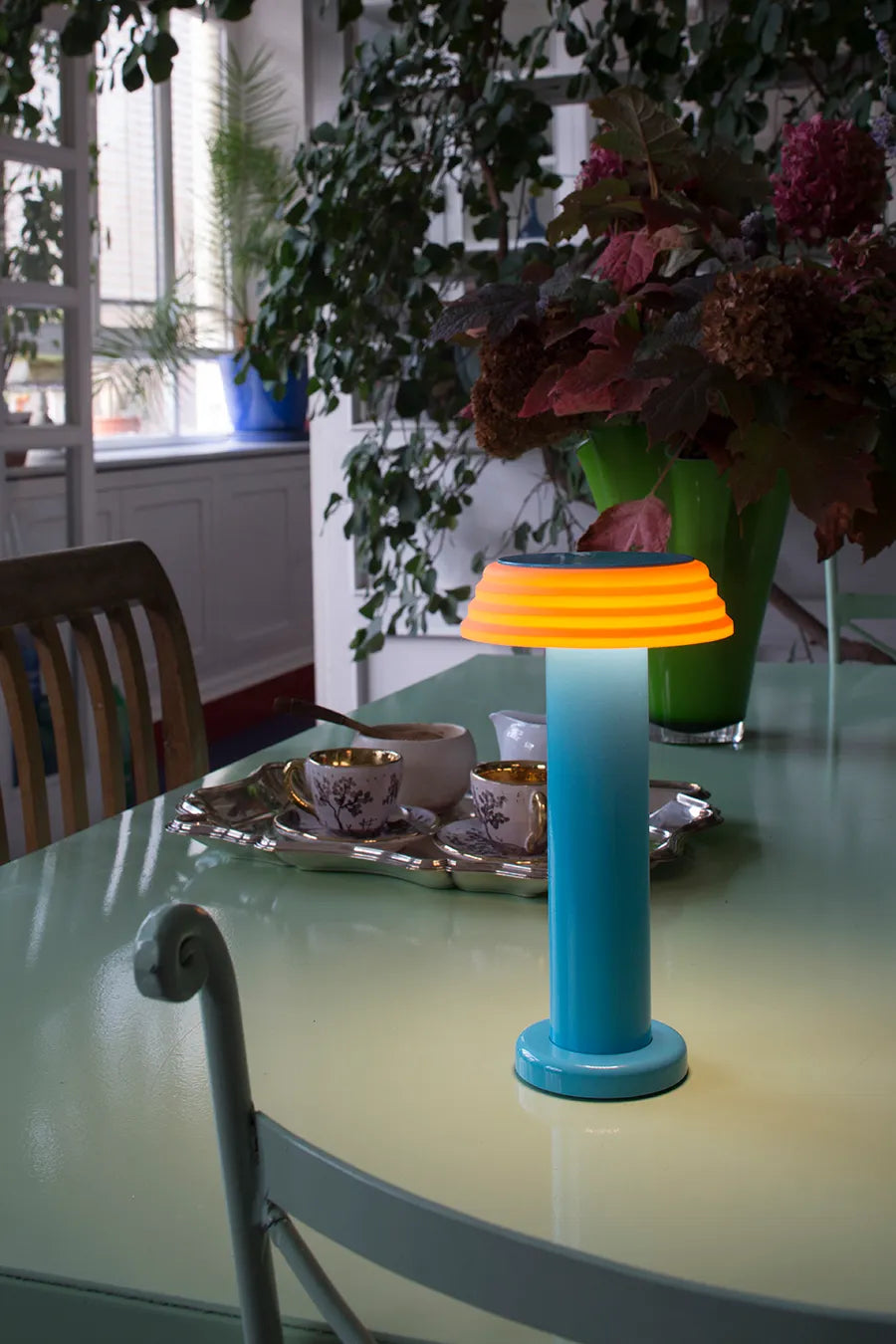 Sowden Light Portable Lamp PL1, blue/orange