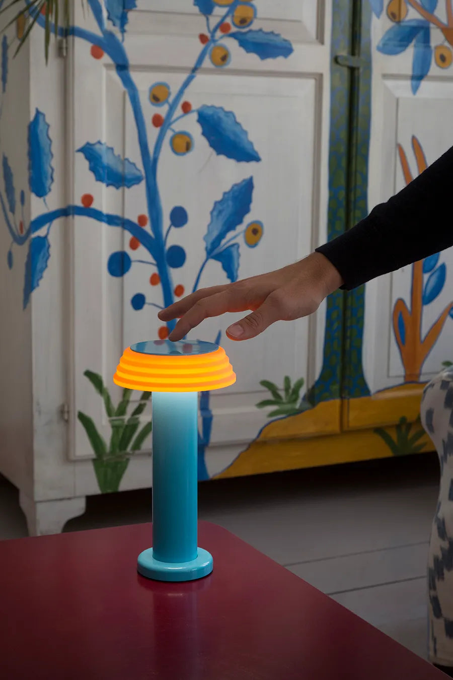 Sowden Light Portable Lamp PL1, blue/orange