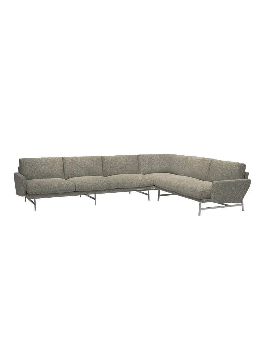 Lissoni PL117S Hjørnesofa, Moss 015 fra Fritz Hansen - 1 - Jacobsen Plus