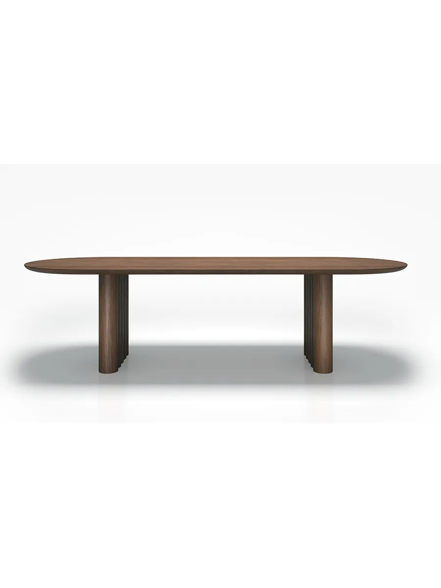 Plush Table Oval fra DK3 - Valnød / 200 x 100 cm - Jacobsen Plus