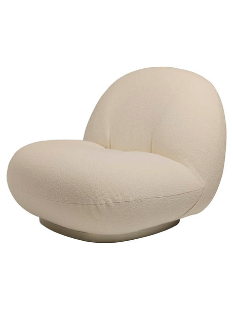 Pacha Lounge Chair, swivel fra GUBI - Prisgruppe 1 / Pearl Gold - Jacobsen Plus
