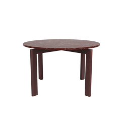 After Dining Table Ø120, Marble Burgundy fra Fritz Hansen