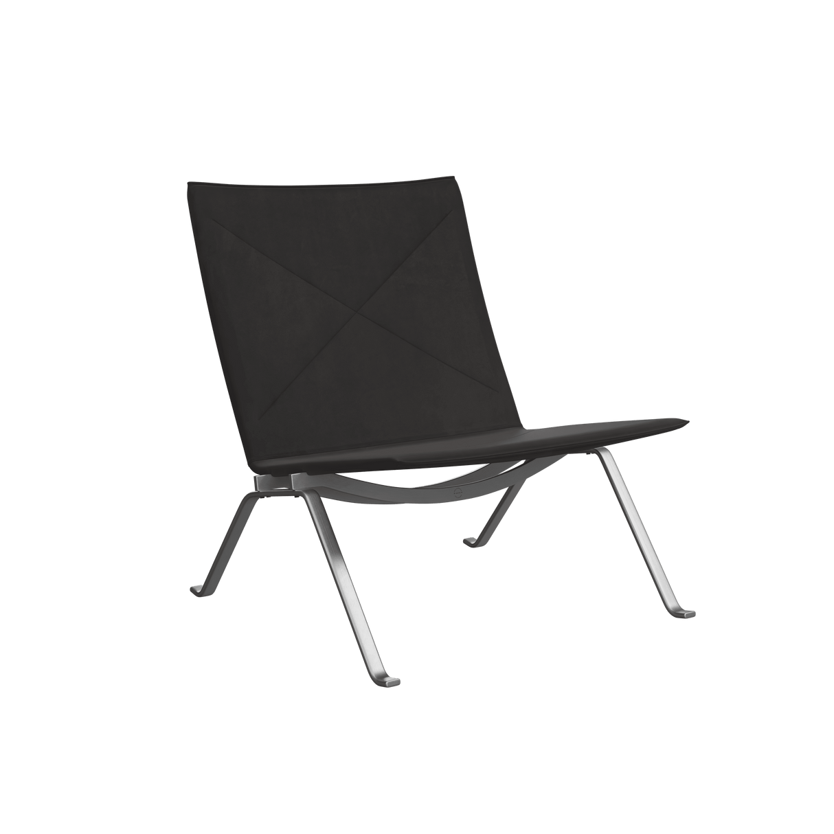 PK22 Loungestol, Haze læder af Poul Kjærholm - Anthracite - Jacobsen Plus