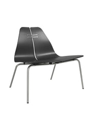 PK23 Lounge Chair, black/steel af Poul Kjærholm