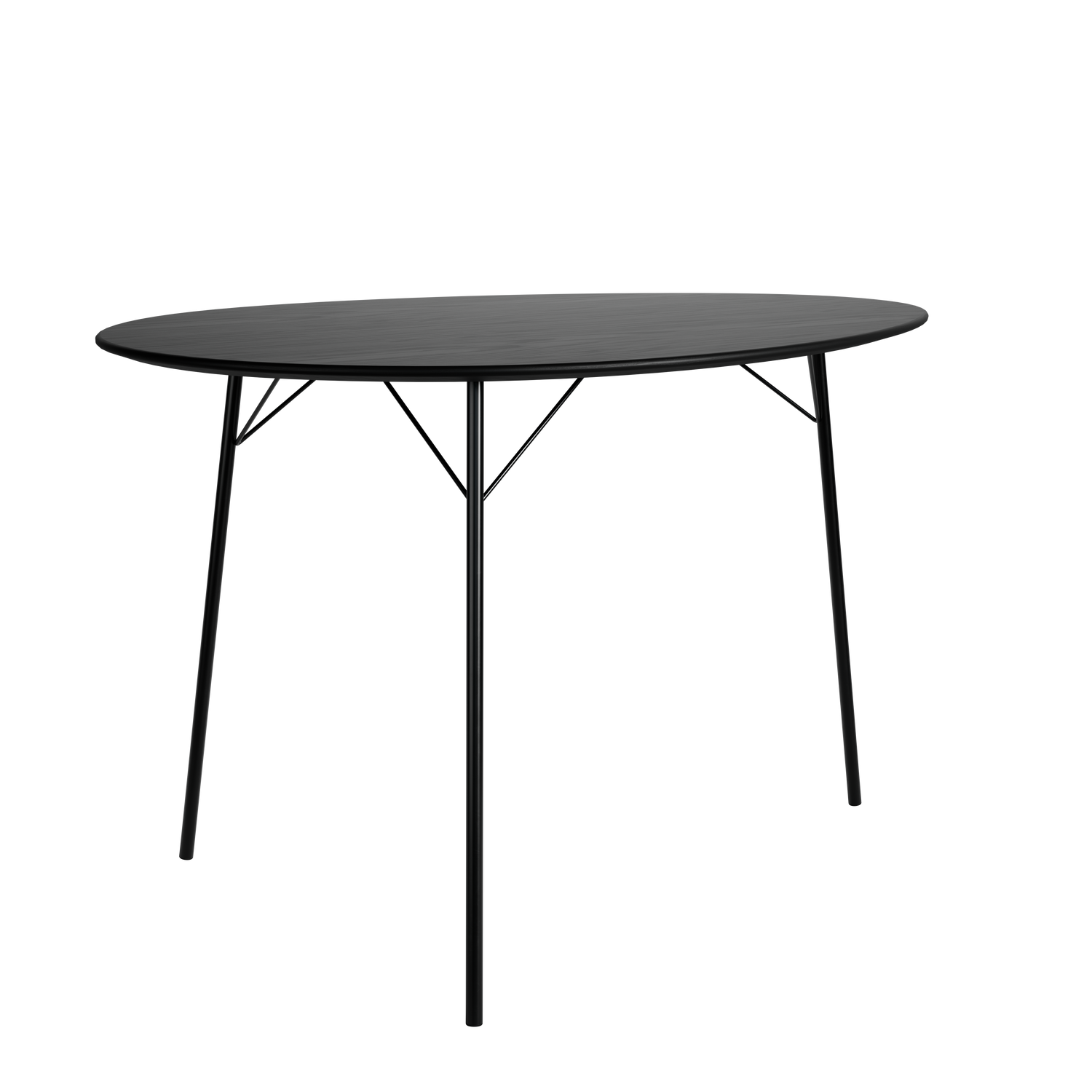 FH3603 Æggebordet, Special Edition i sort ask, sort stel af Arne Jacobsen