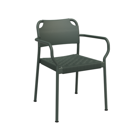 Vind havestol med armlæn fra Fritz Hansen - Hunter Green - Jacobsen Plus