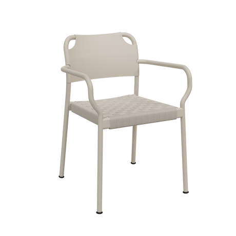 Vind havestol med armlæn fra Fritz Hansen - Mist Grey - Jacobsen Plus